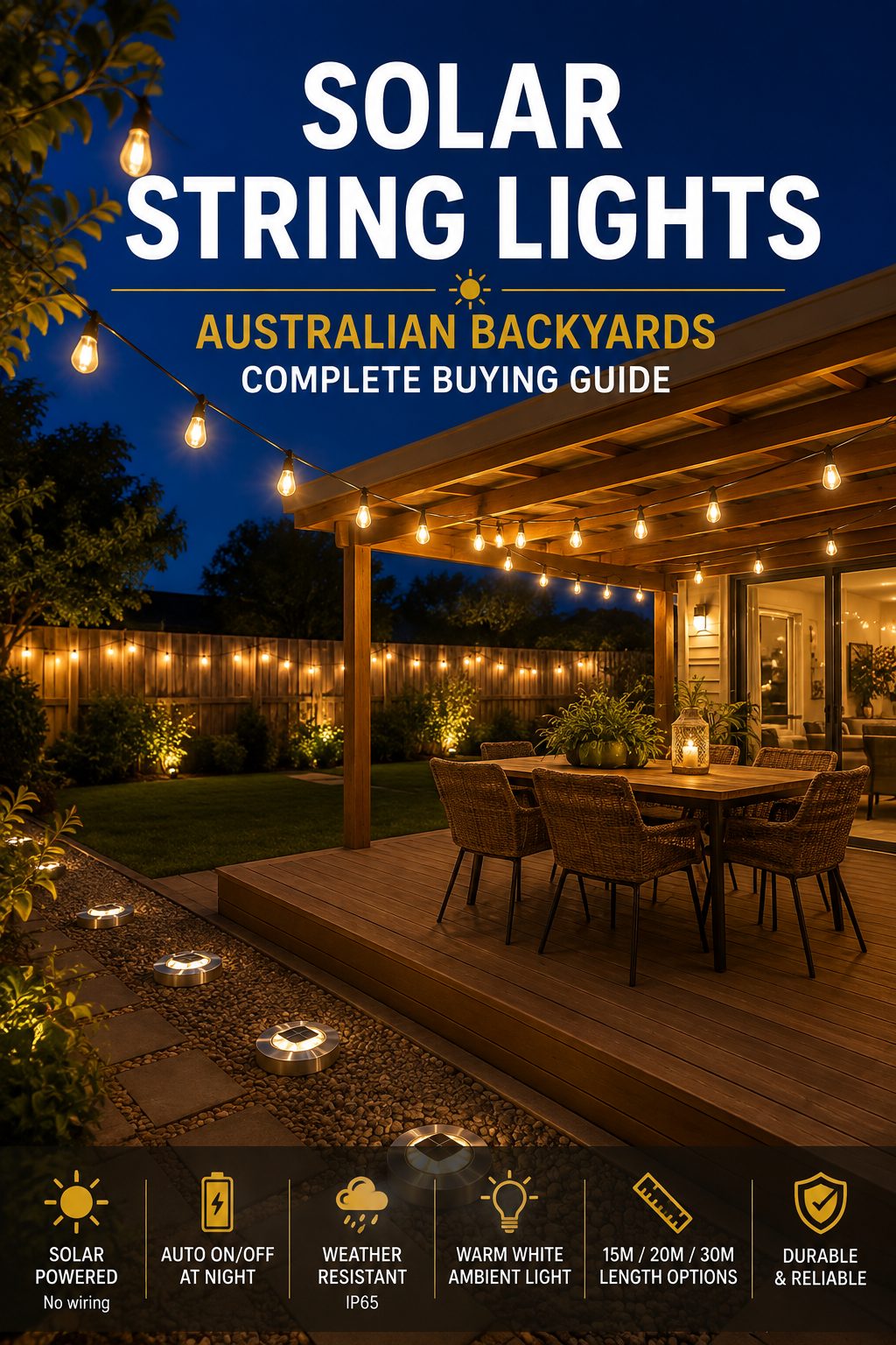 Best Solar String Lights for Australian Backyards: Complete Buying Guide