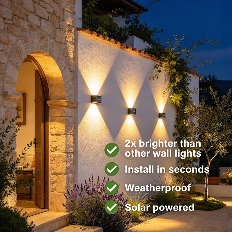 Solar LED Wall Lights Australia | 6 LED & 10 LED