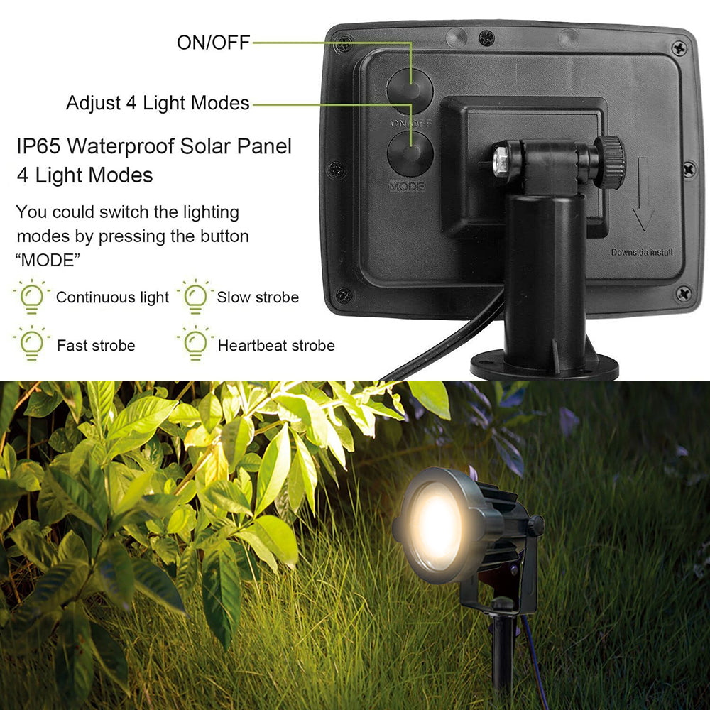 Solar Spotlight Pack  Outdoor Garden Lights for Garden Yard Path Driveway Porch Walkway