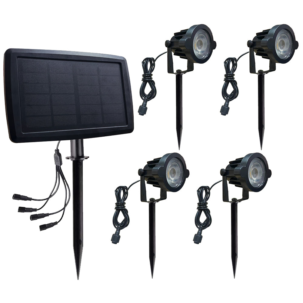 Solar Spotlight Pack  Outdoor Garden Lights for Garden Yard Path Driveway Porch Walkway