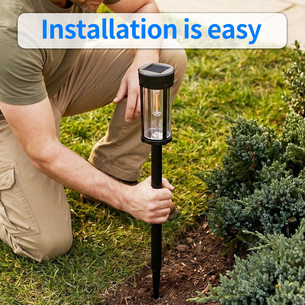 Solar Pathway Lights – Warm White LED Garden Lights