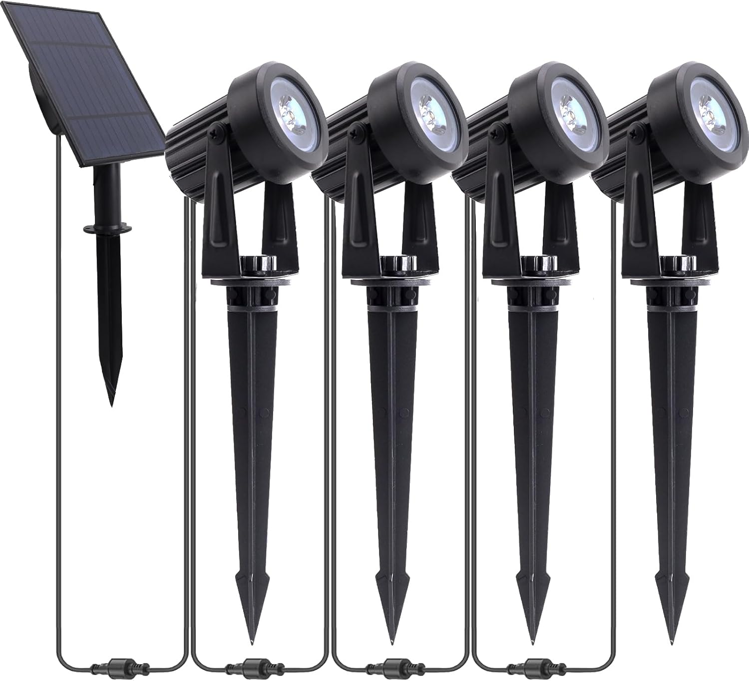 Solar Spotlight Pack  Outdoor Garden Lights for Garden Yard Path Driveway Porch Walkway