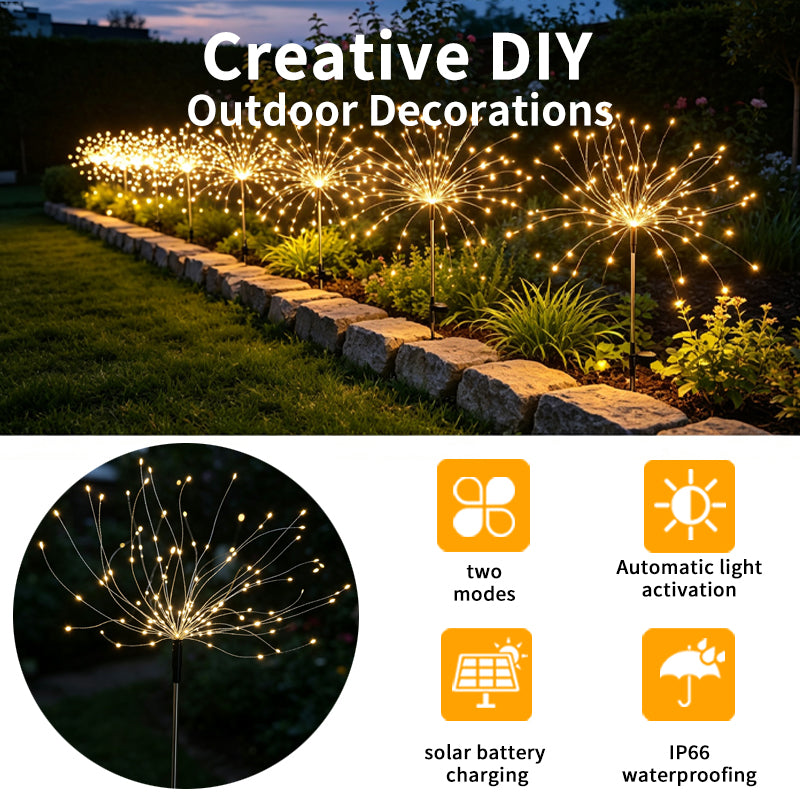Solar Firework Lights – Outdoor Garden Decorative Lights