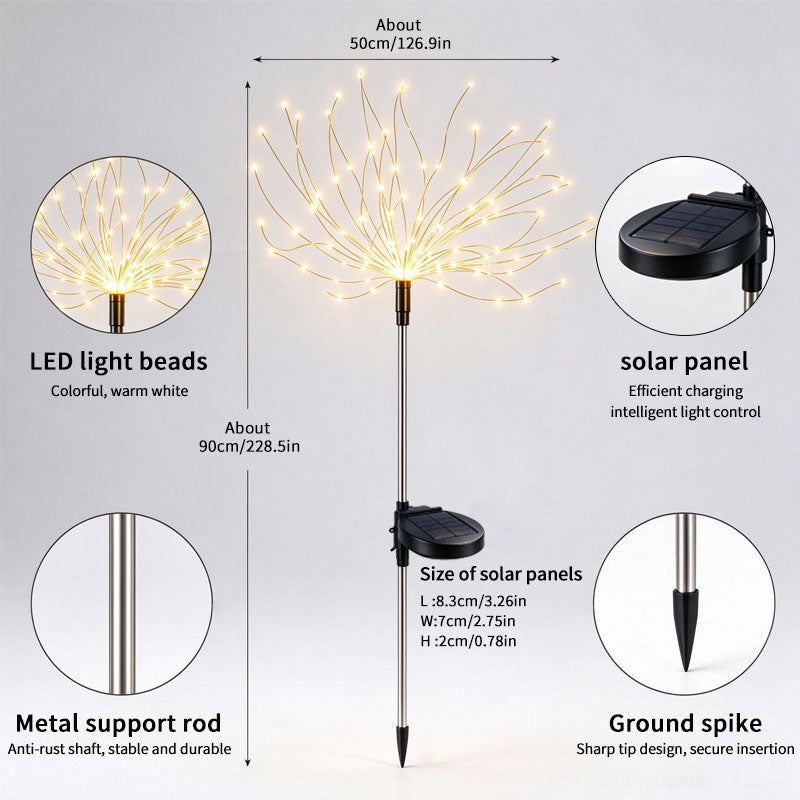 Solar Firework Lights – Outdoor Garden Decorative Lights
