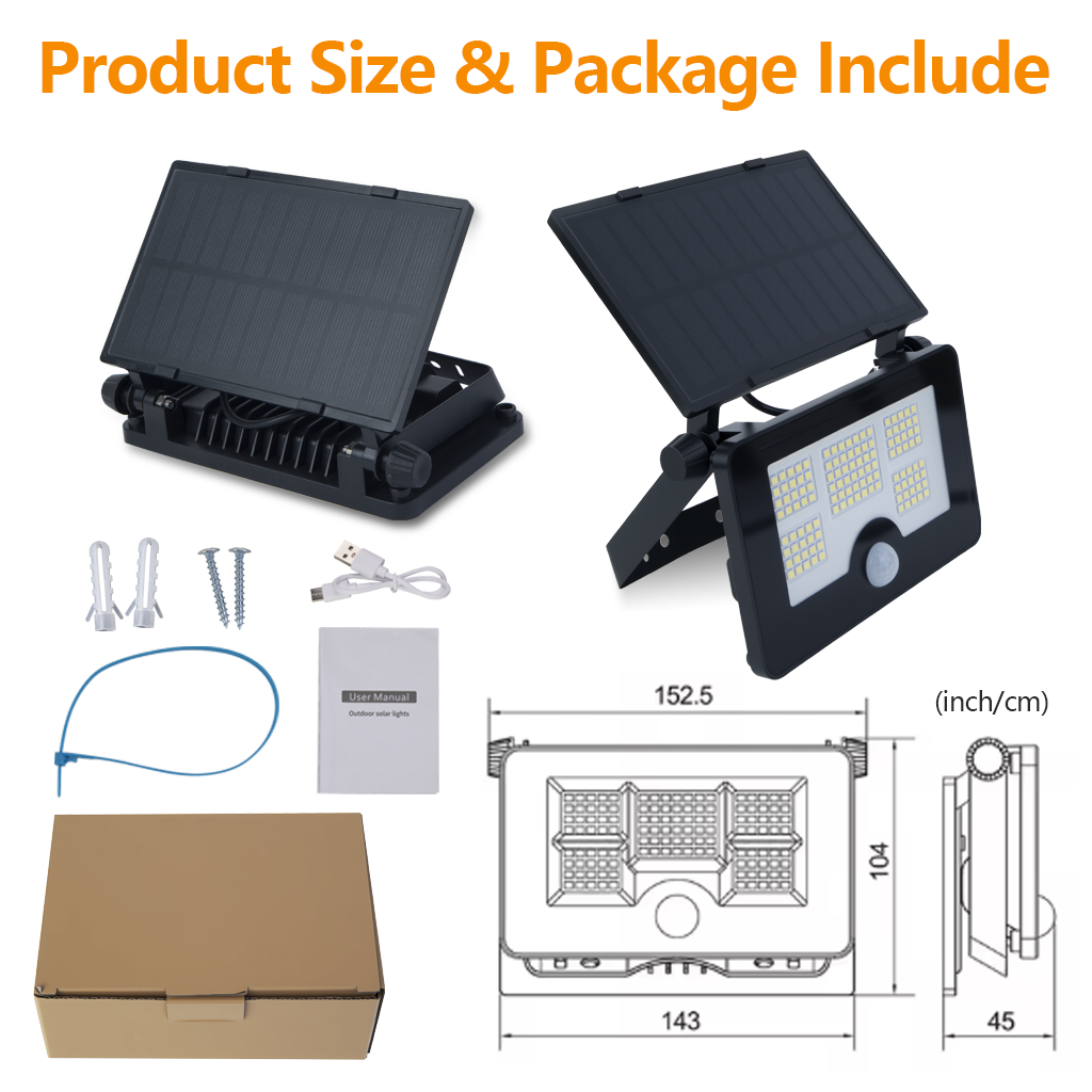 Solar Motion Sensor Lights Australia | 122 LED Outdoor Security Light
