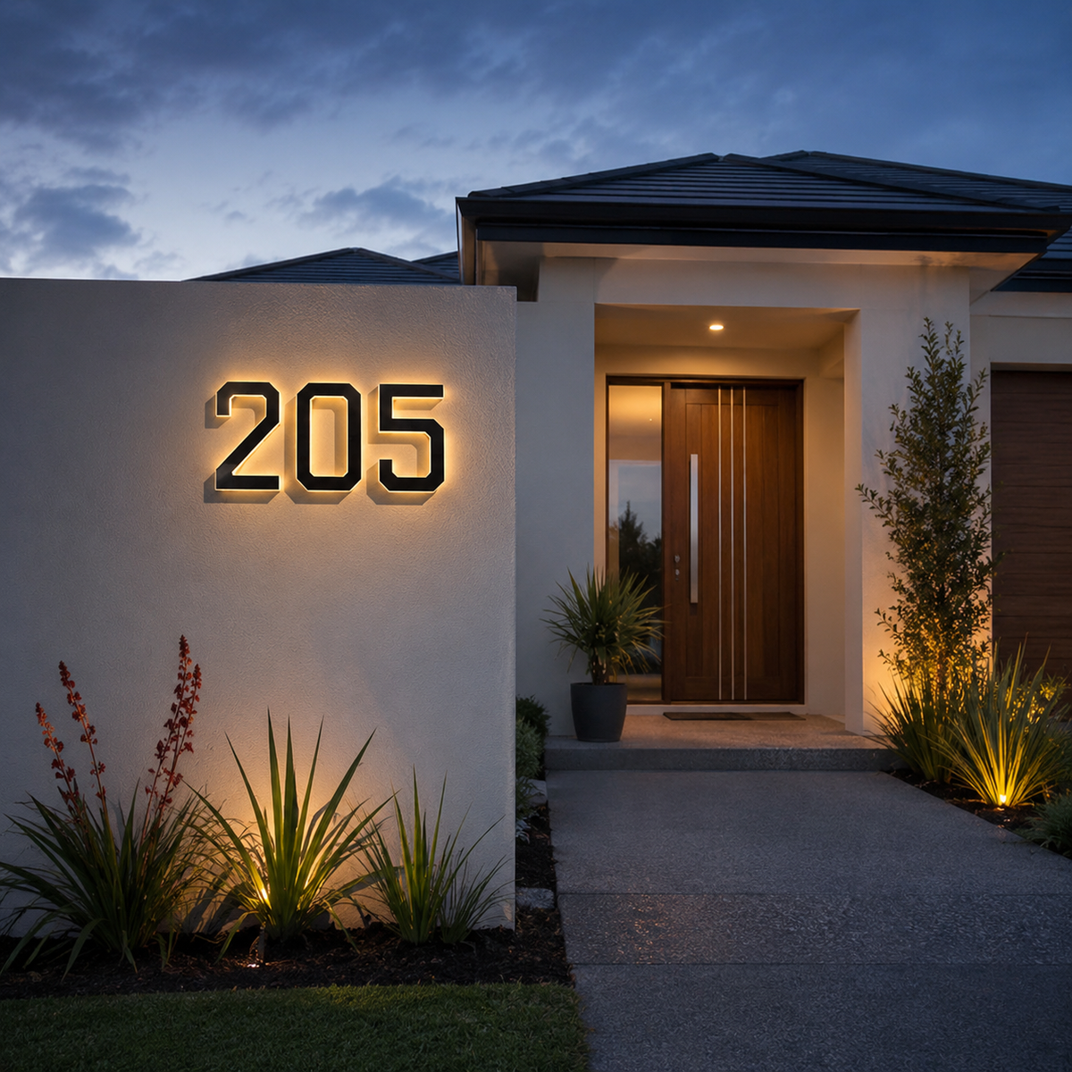 Solar House Number Lights Australia | LED Address Numbers