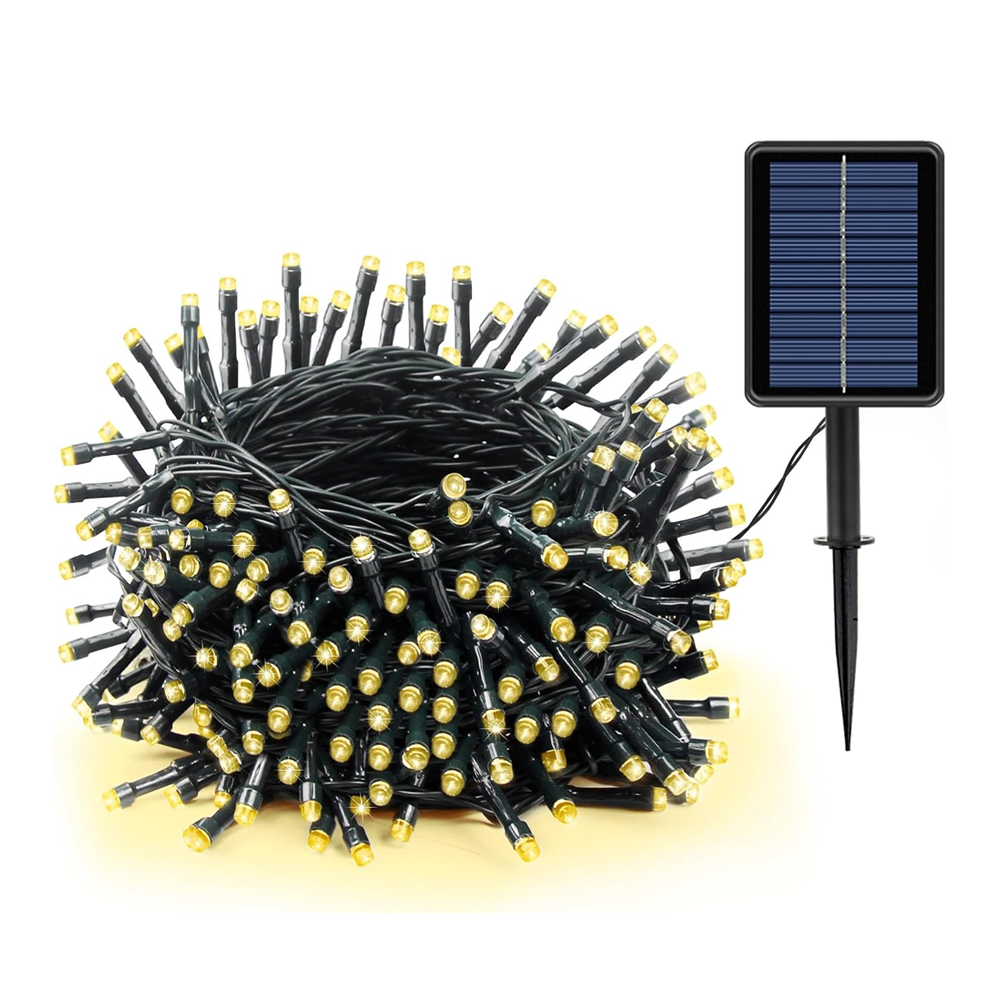 Solar Garland Fairy String Lights 100/200/500 LED Outdoor Garden Christmas Party