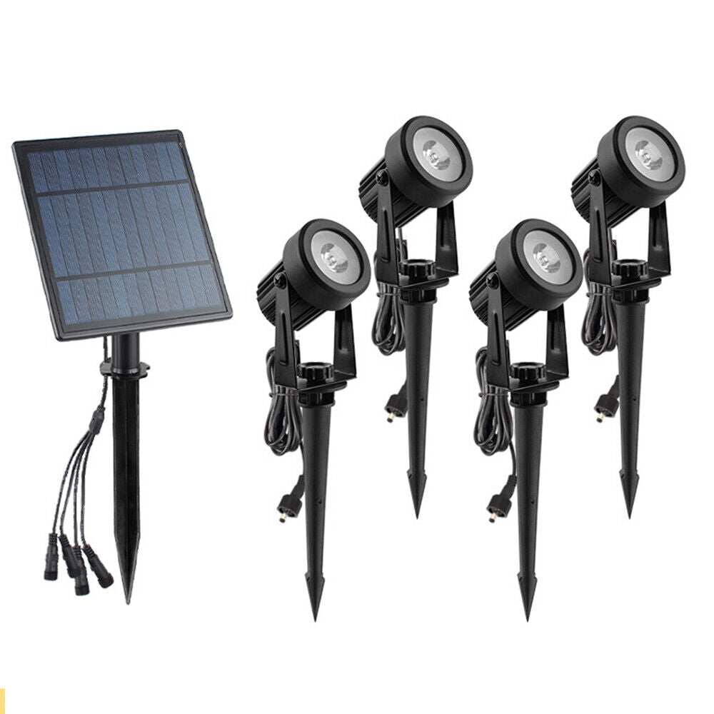 Solar Spotlight Pack  Outdoor Garden Lights for Garden Yard Path Driveway Porch Walkway