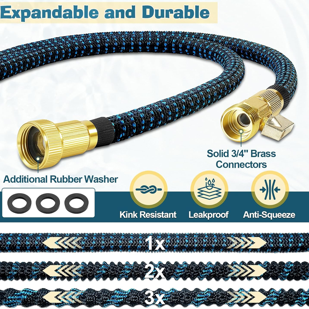 Unbreakable Garden Hose - Expands To 10-20-30 Metres