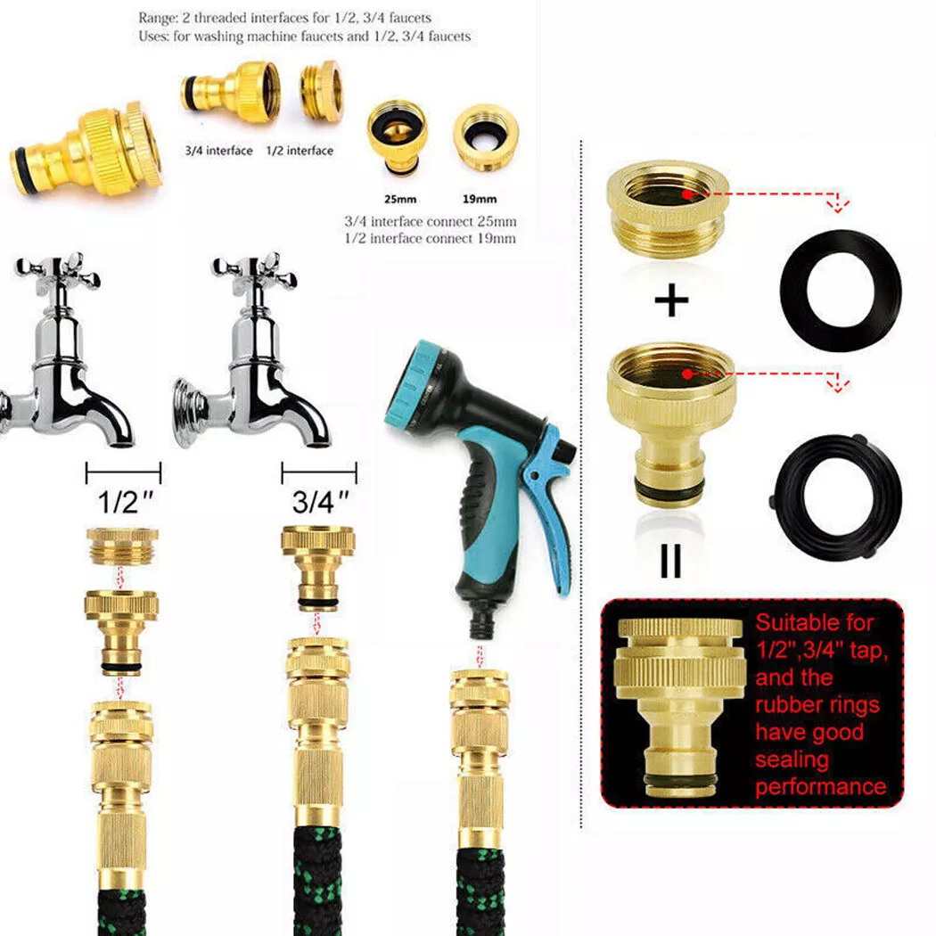 Unbreakable Garden Hose - Expands To 10-20-30 Metres