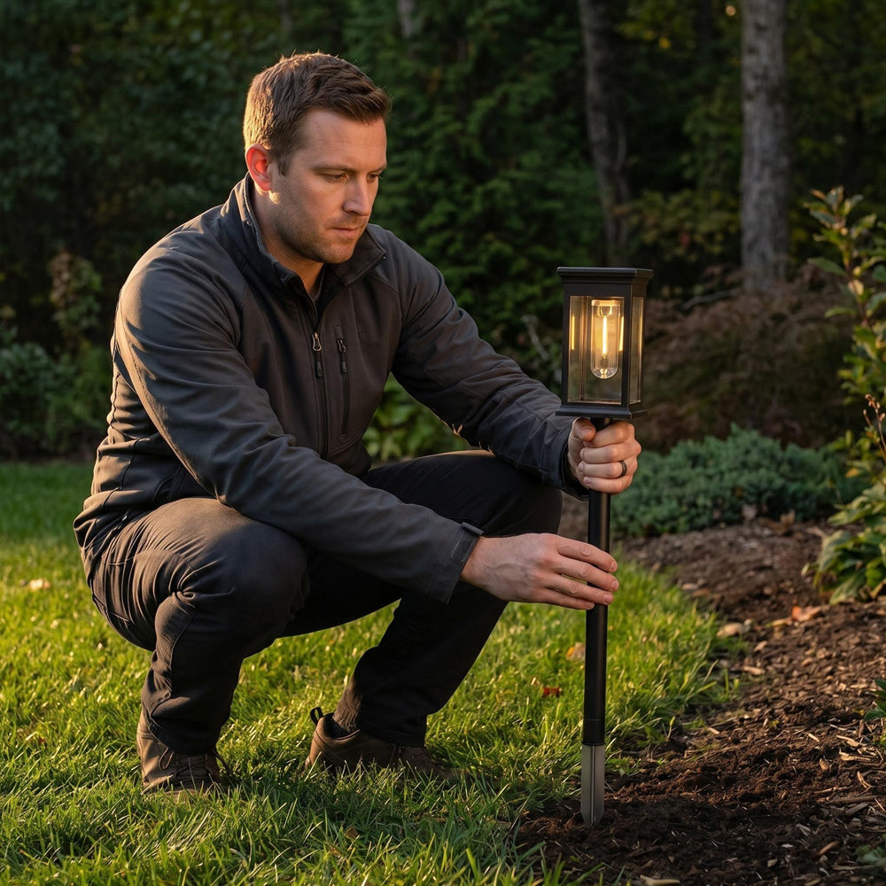 Solar Pathway Lights – Warm White LED Garden Lights