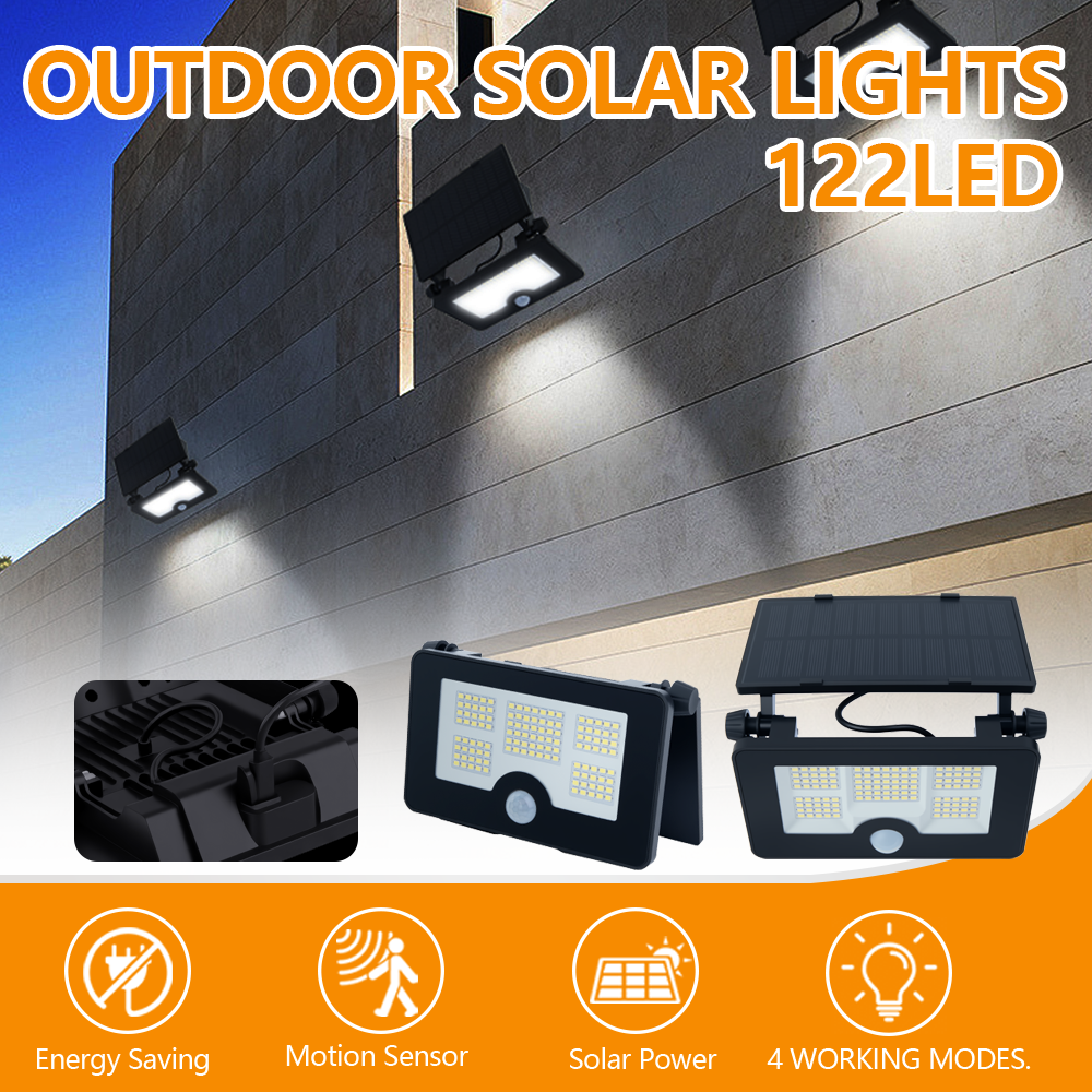 Solar Motion Sensor Lights Australia | 122 LED Outdoor Security Light