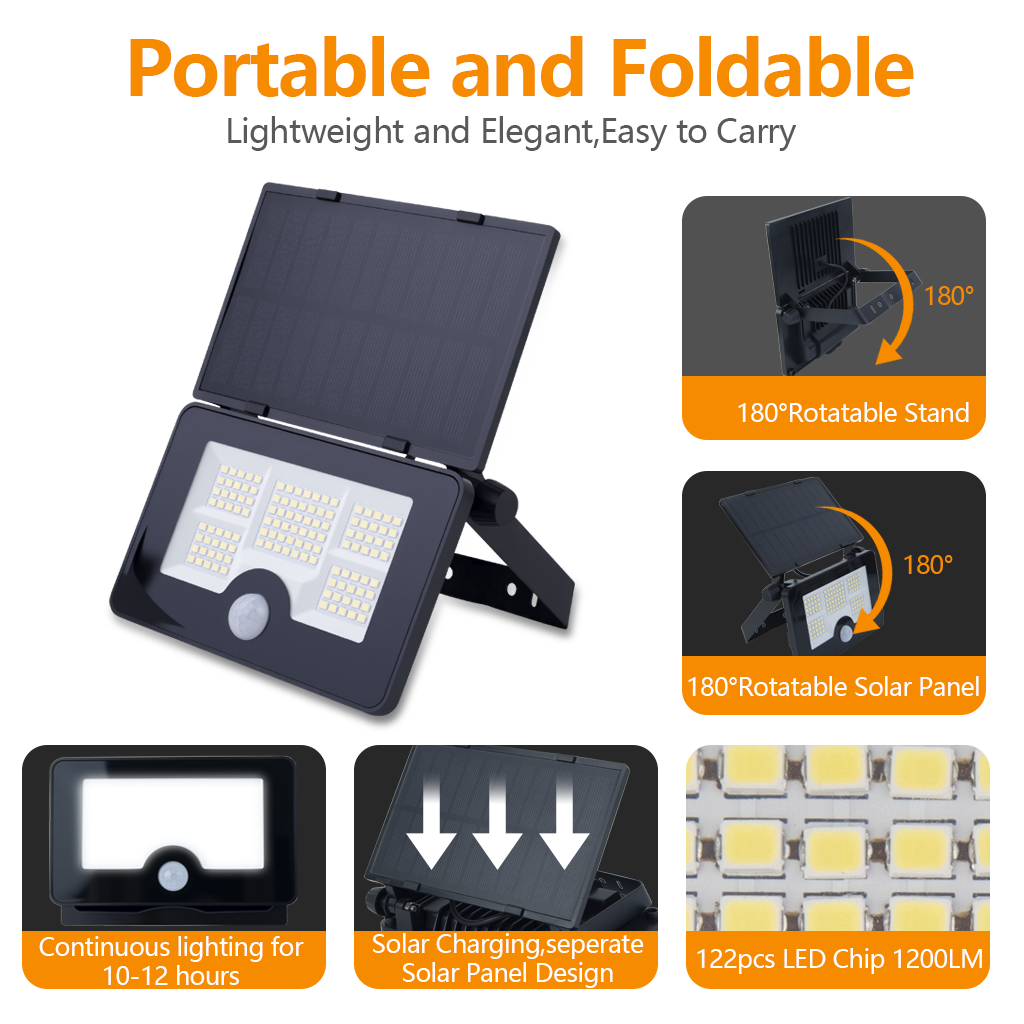 Solar Motion Sensor Lights Australia | 122 LED Outdoor Security Light