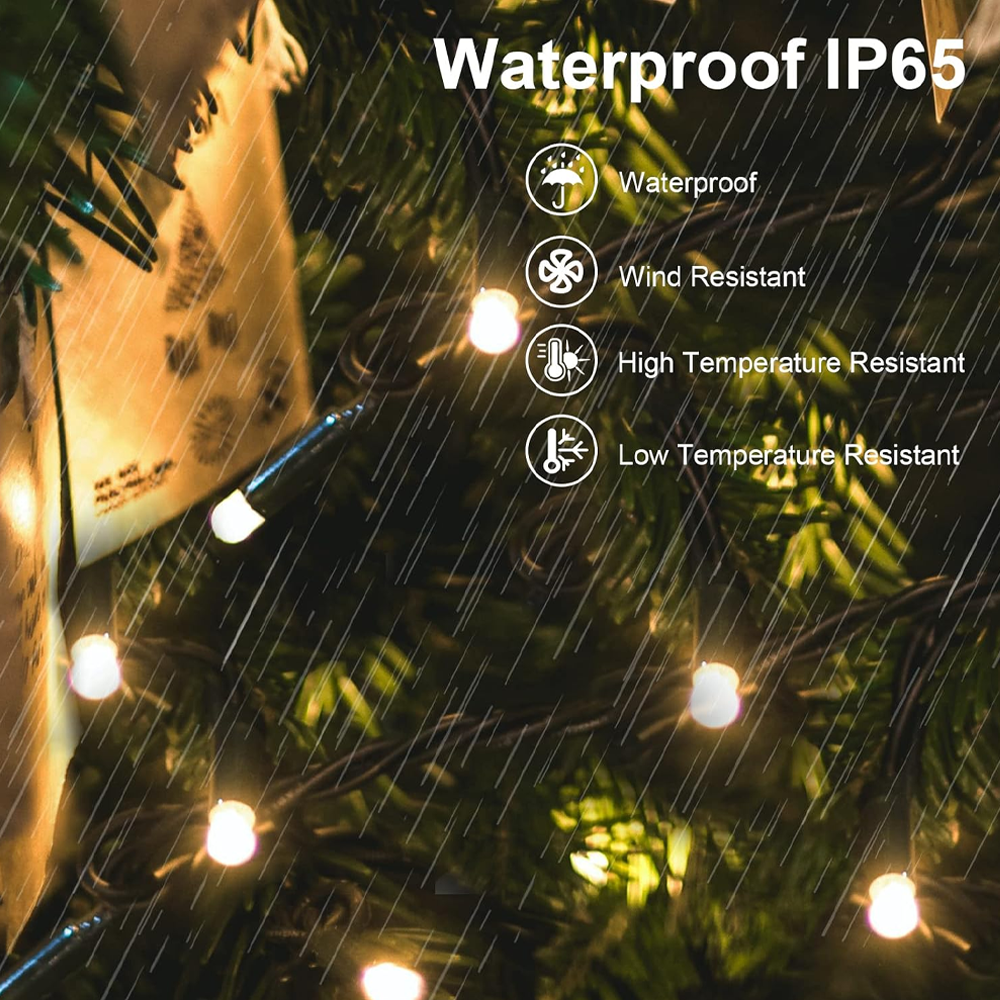 Solar Garland Fairy String Lights 100/200/500 LED Outdoor Garden Christmas Party