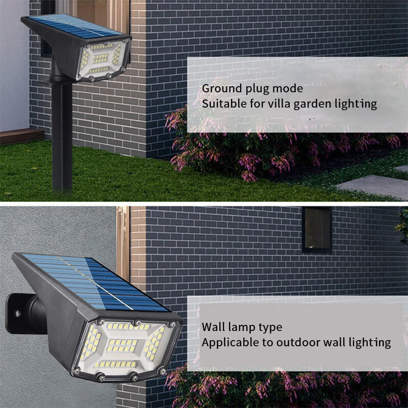 Solar Landscape Spot Lights Outdoor, IP65 Waterproof, Lights for Garden Gate Yard Garage Pathway Outside with 3 Lighting Modes [Warm White]