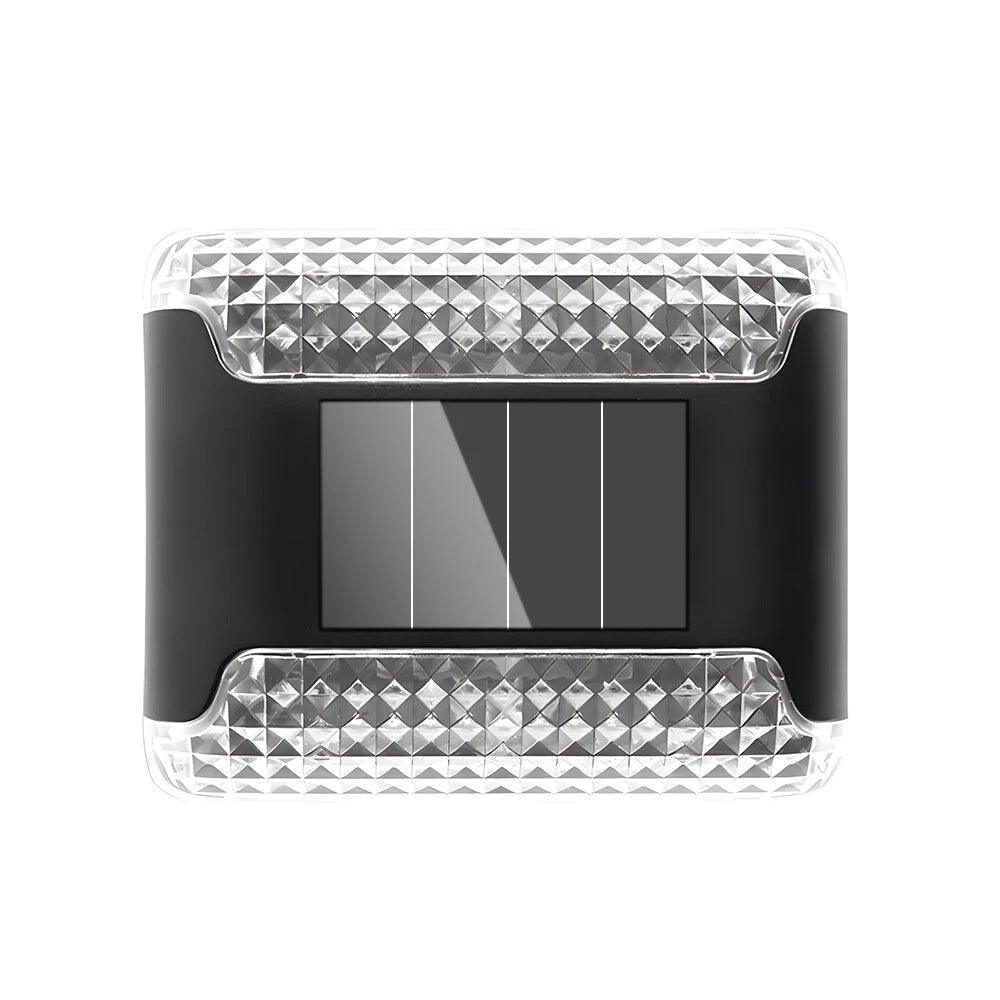 Solar Outdoor Wall Light - Waterproof Solar Fence and Wall Lighting, 4 Pieces Long Life LED Light for Garden, Patio, Fence, Landscaping