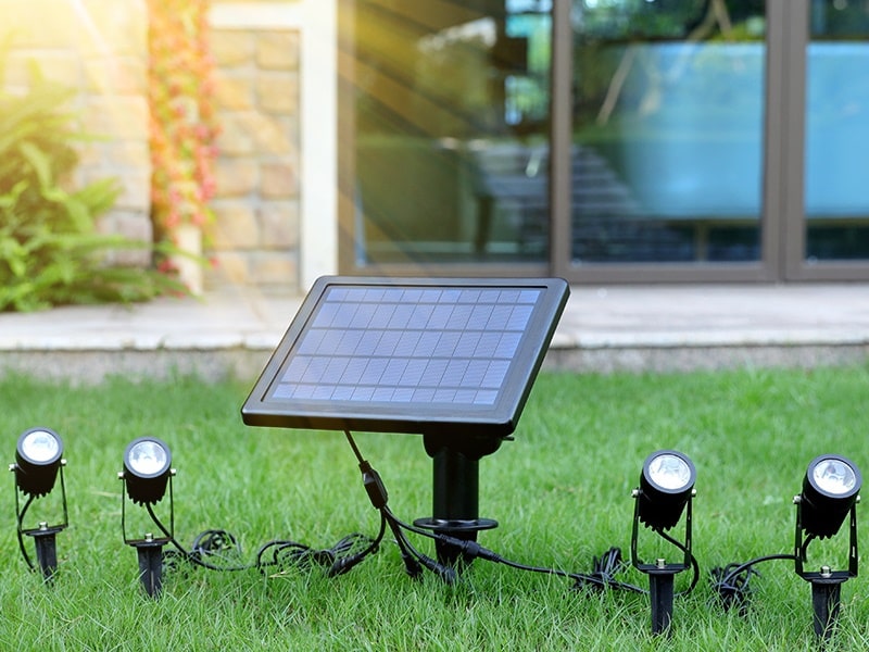 Solar Spotlight Pack  Outdoor Garden Lights for Garden Yard Path Driveway Porch Walkway