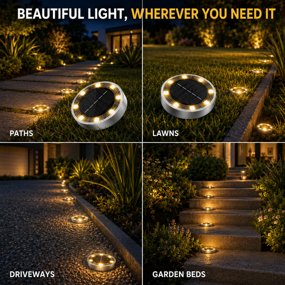 Waterproof Solar Ground Lights Australia