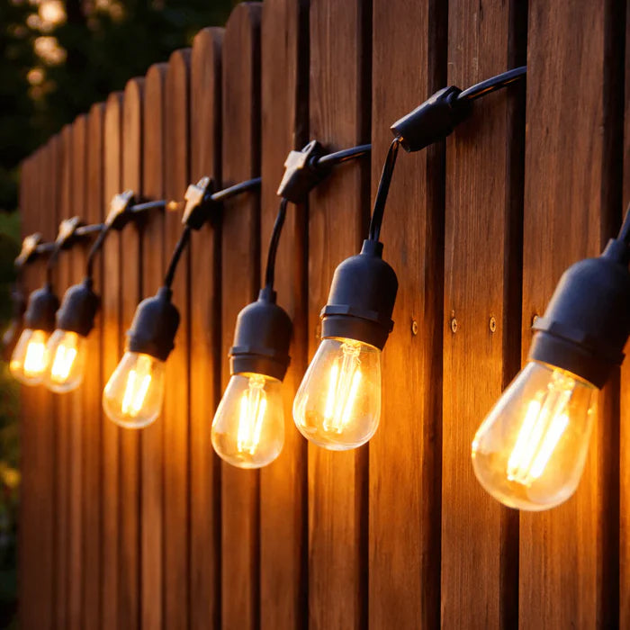Backyard Starter Bundle – 15M Festoon + 8 Garden Lights